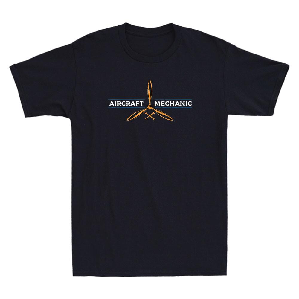 Aircraft Mechanic Shirt Funny Aircraft Work Wear Tee Gift Vintage Men s T-Shirt M