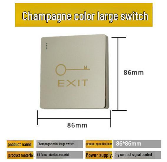 Stainless Steel Infrared Sensor Exit Button Doorbell Switch Panel