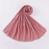 Plain Pearl Bubble Rhinestone Chiffon Shawl Scarf High Quality Shimmer Beads Headband Wrap Foulard Muslim Hijab