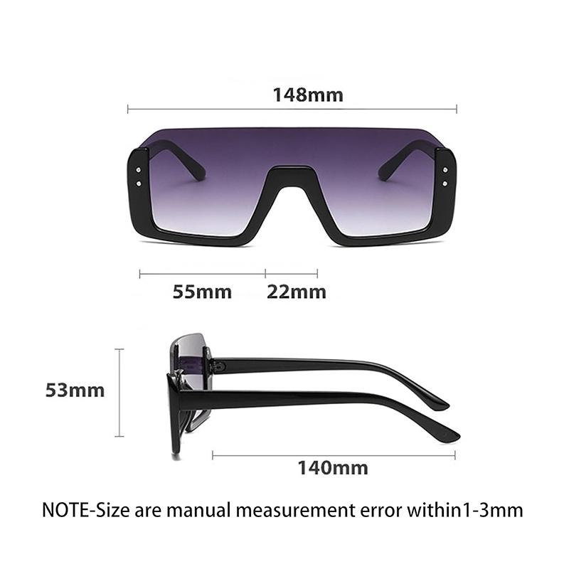 Halbrahmen-Sonnenbrille für Damen, klassische quadratische Brille für Männer und Frauen, Halbrahmen-Sonnenbrille im Hippie-Stil für draußen