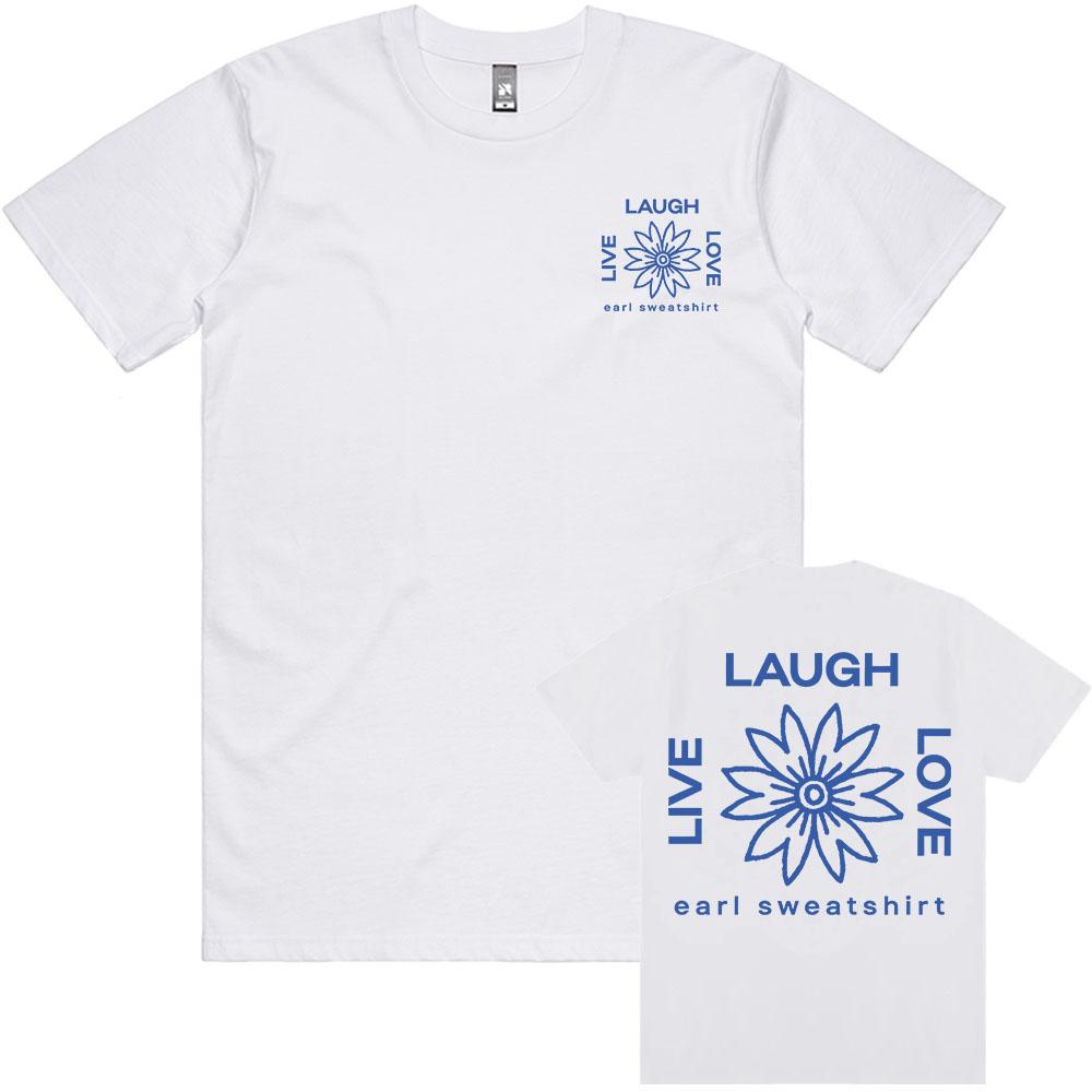 LLL BLUME SCHWARZES TEE Earl Sweatshirt Live Lachen Lieben T-Shirt Kurzarm Baumwolle Herren T-Shirts Grafikdruck Kleidung Männlich