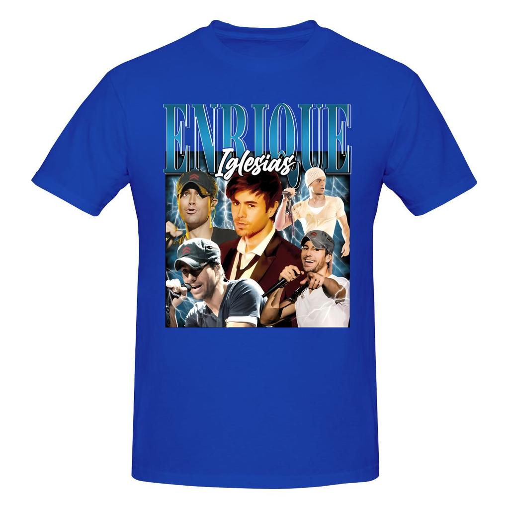 Rolig Enrique Iglesias Vintage Ikonisk Latin Pop Unisex Tryckt T-shirt Unisex T-shirt Blus