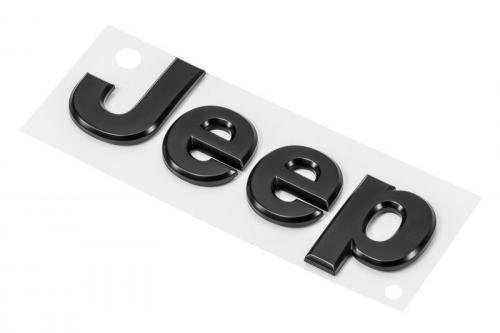 Genuine JK Wrangler Emblem, Matte Black, Part Number 68185492, Authentic, with Double-sided Tape.
