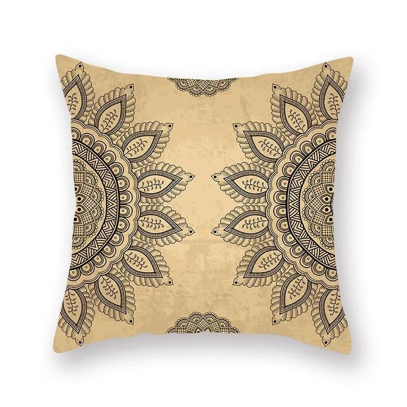 Retro Religious Ethnic Pattern Print Series Pillow Cover Bohemian Home Decor Bedroom Room Living Room Sofa Cushion Cover