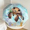 1PC Turtle Ocean Umbrella-8-Rib Reinforced Portable Folding Travel Suitable for All Seasons Outdoor Daily Use  -J0350