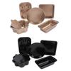 6pcs Bakeware Set Loose Bottom Carbon Steel Anti Stick Baking Pans Set for Toast Muffin Pizza