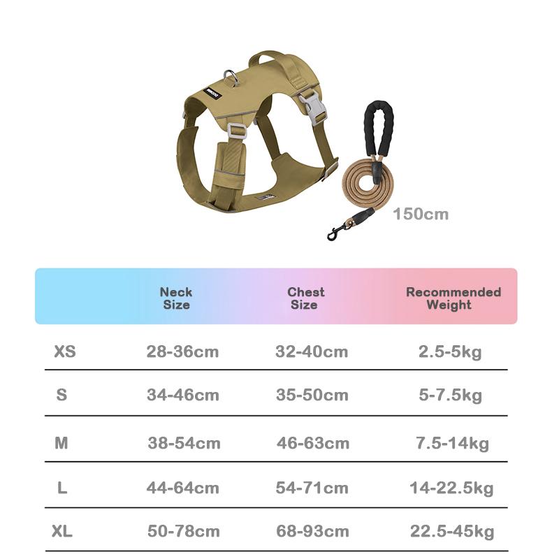 Neues leichtes wasserdichtes Hundegeschirr Weste atmungsaktiv nicht haftend für Haare Outdoor kein Ziehen Haustiergeschirr für große Hunde Trainingsweste