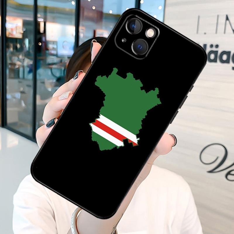 Tschetschenische Flagge Handyhülle für iPhone 12 11 13 Pro Max 7 8 Plus Silikonhülle für iPhone XR X XS Max SE