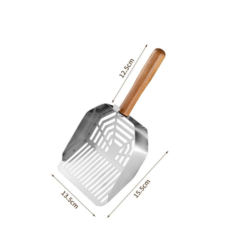 

Совок для кошачьего туалета из нержавеющей стали Прочный с длинной ручкой Сетчатый Углеродистая сталь Большой размер Совок Фильтр для наполнителя Инструменты для уборки за питомцами