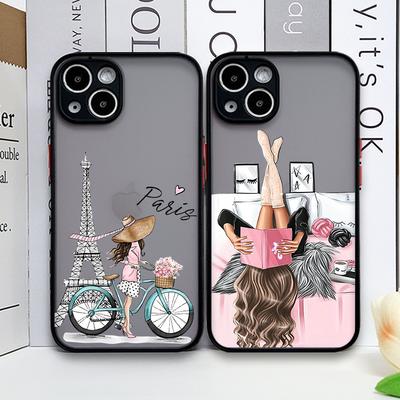 Fashion City Girl Phone Case for Samsung Galaxy A36 A56 A55 A54 A53 A52 A51 A50 A15 A14 5G Beautiful Women Shockproof Hard Cover
