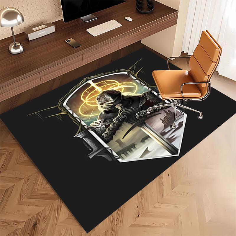 Game E-ELDEN R-RING Print Area Rug - Soft,Washable Non-Slip Indoor Mat,Living Room,Home Office Decorative Rug