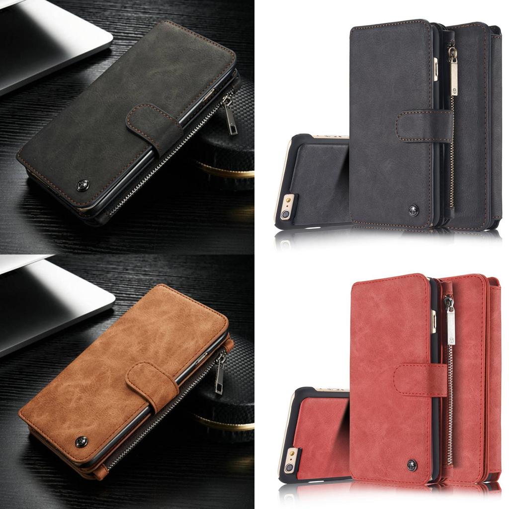 Leather Wallet Phone Case For Iphone 5s With Antifall Protection And Chain Loop