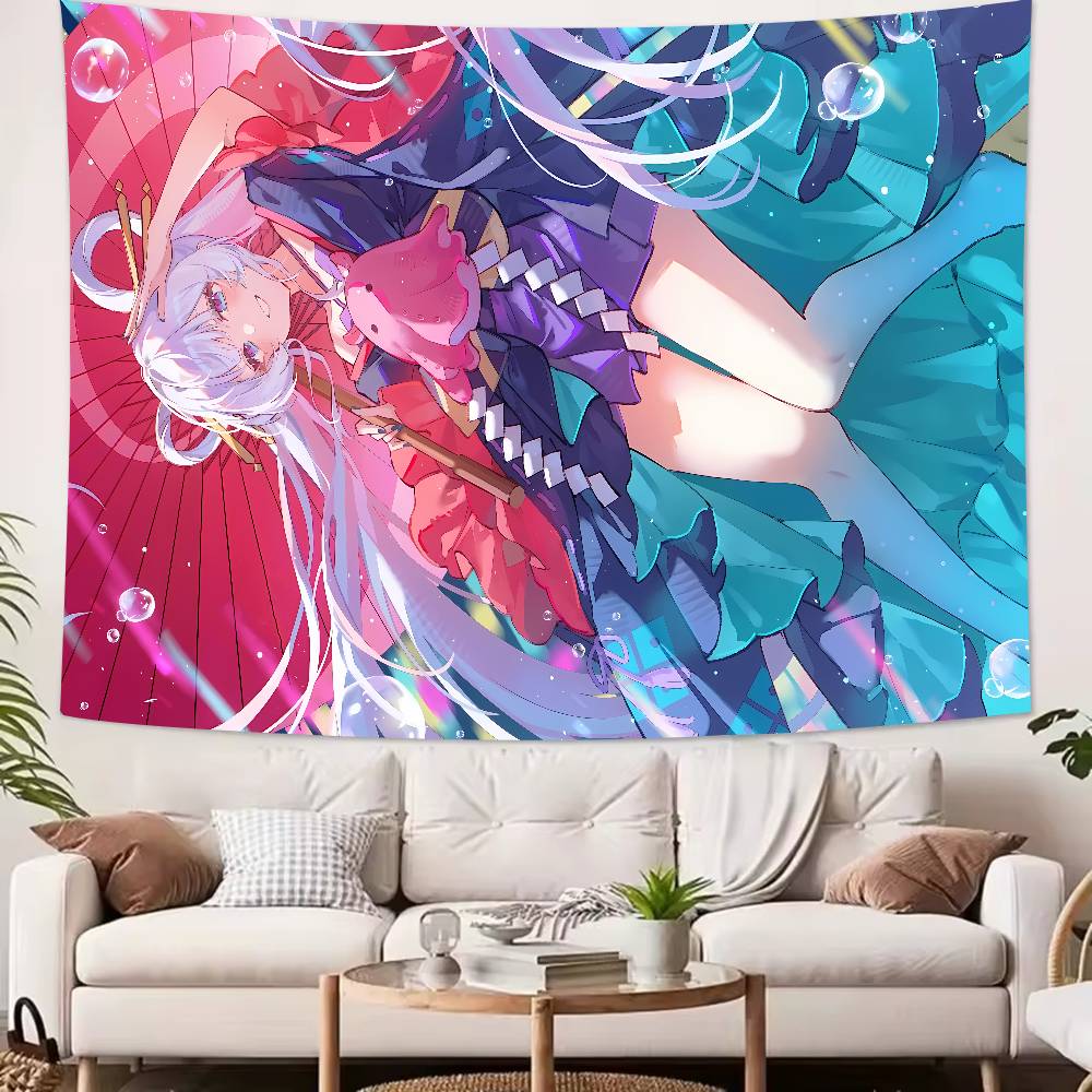 New Cosmic Princess Kaguya Tapestry Decoration Bedroom Dormitory Background Cloth Holiday Home Party Living Room Club Tapestry