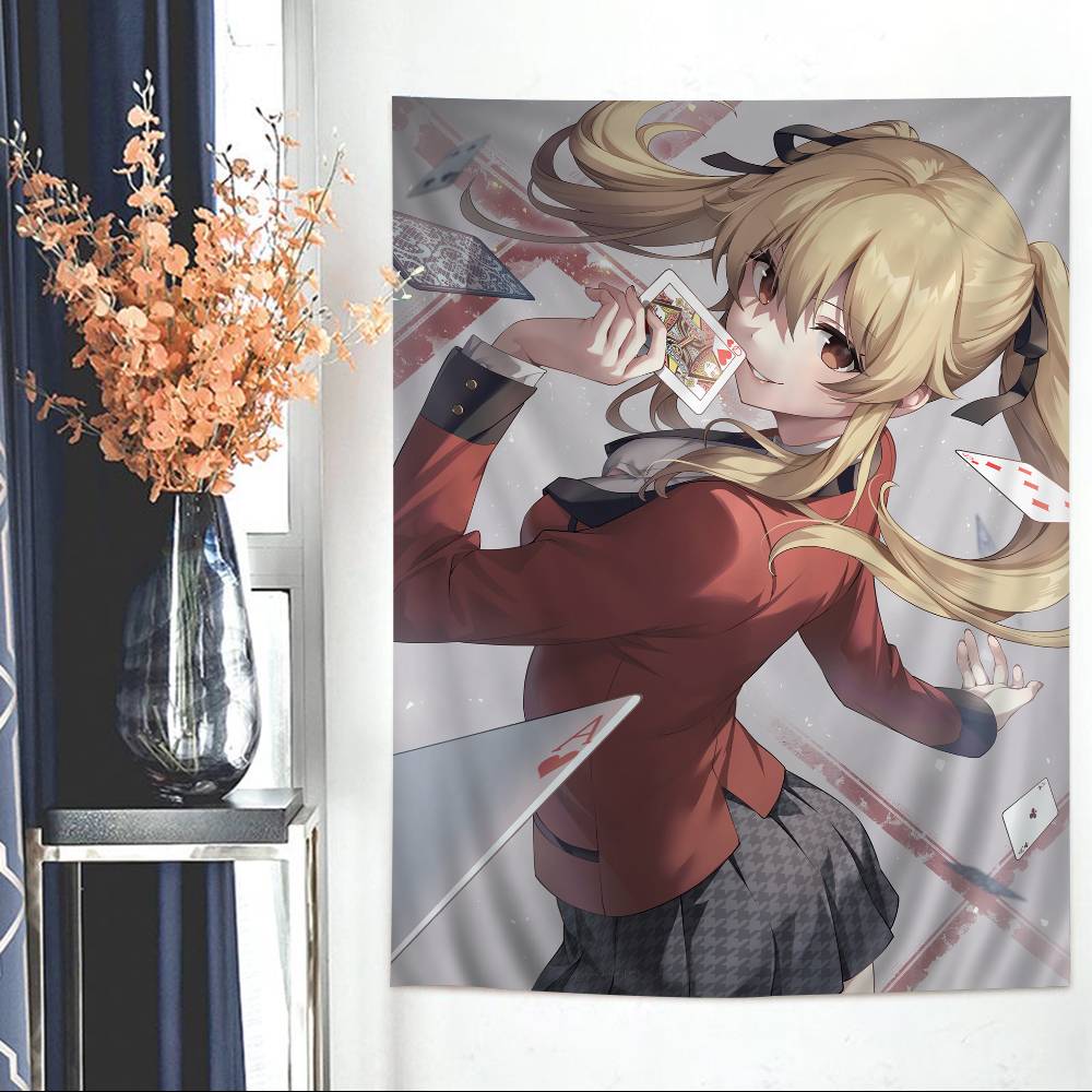 Japanese Manga Kakegurui Hanging Bohemian Tapestry Hippie Wall Hanging Bohemian Wall Tapestries Mandala Wall Hanging Home Decor