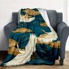 Cranes Flight Flannel Blanket Throw Blanket Soft Warm Sofa Bed Camping Car Home Decor Unique Christmas Gift C930989