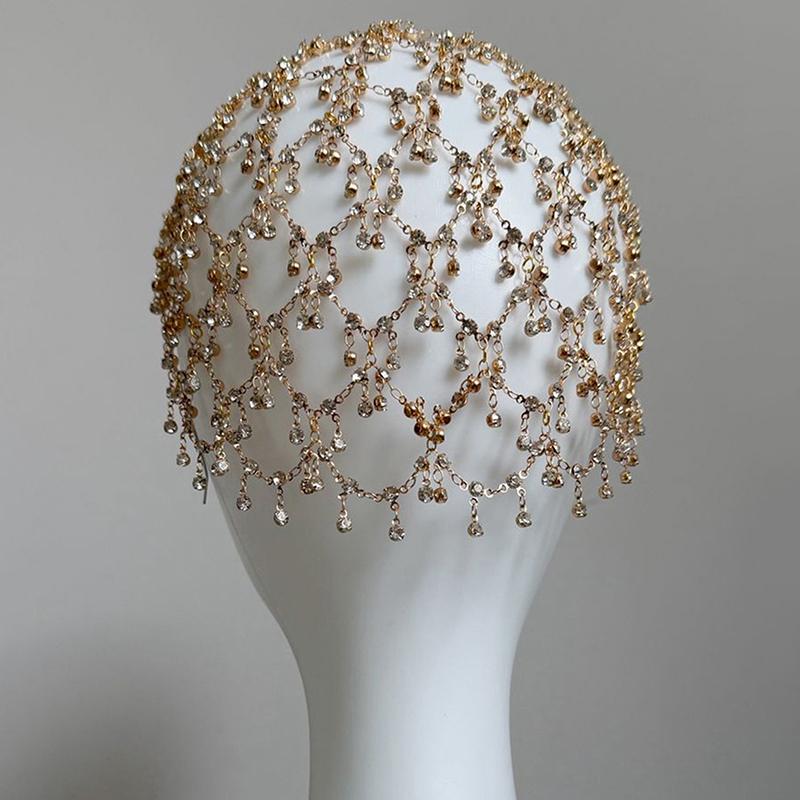 Стразы Заколки для волос Свадебные Свадебные Элегантные Длинные Кисточки Украшения Модные Вечеринка Ужин Ретро Ободок A2