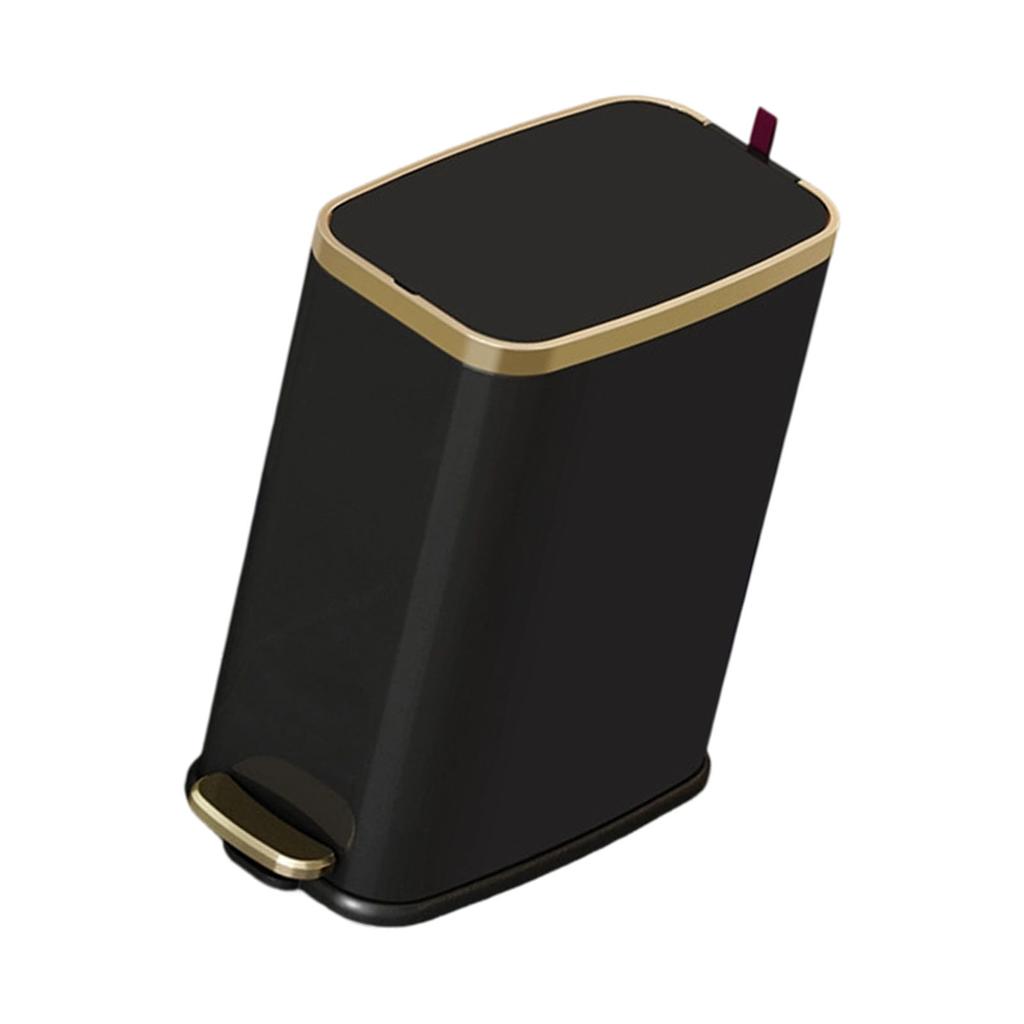 304 Stainless Steel Waste Bin with Slow Close Technology Foot Pedal and 90 Degree Lid Stay for Easy Cleaning