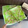 New Print Shawl Square Scarf For Women Soft Satin Wraps Neckerchief Female Hair Bands Ribbon Headband Bandana 70X70Cm