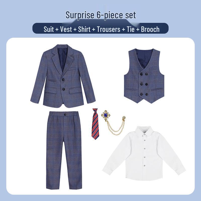 Dětské sako v britském stylu - Podzimní/zimní formální oblek pro chlapce