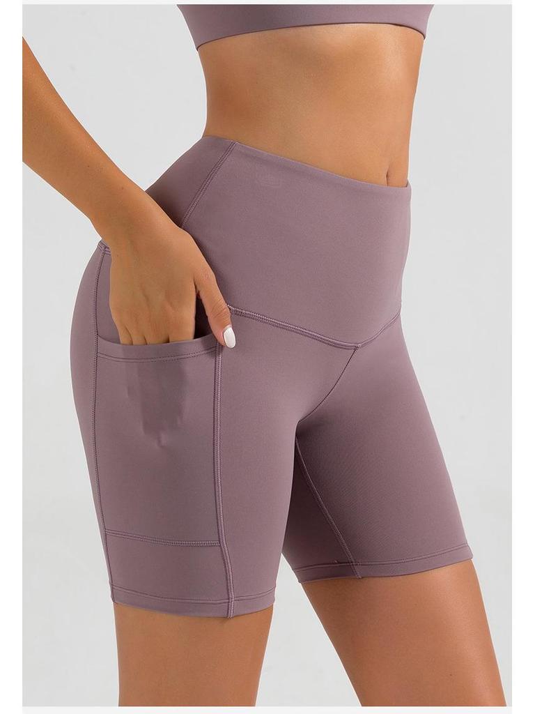Autumn/Winter 2025 Women's High-Waisted Tummy Control Cycling & Yoga Shorts
