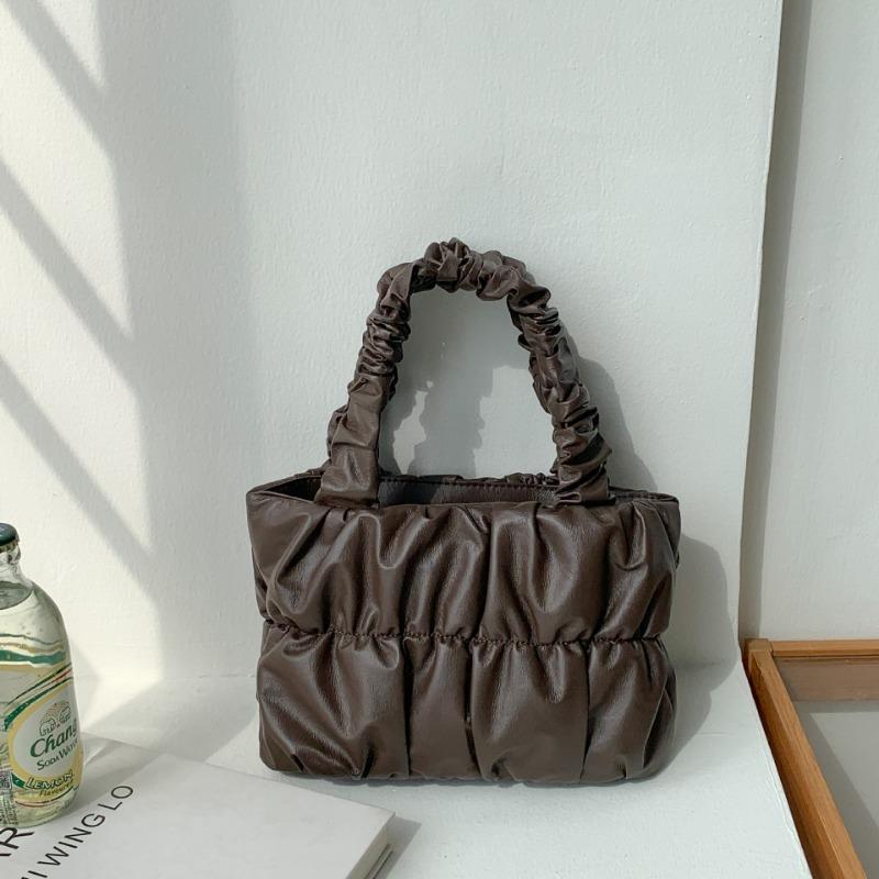 Premium Tote Bag Fashion Folds Daily Work Commuter Bag Trend Versatile Handbag Women