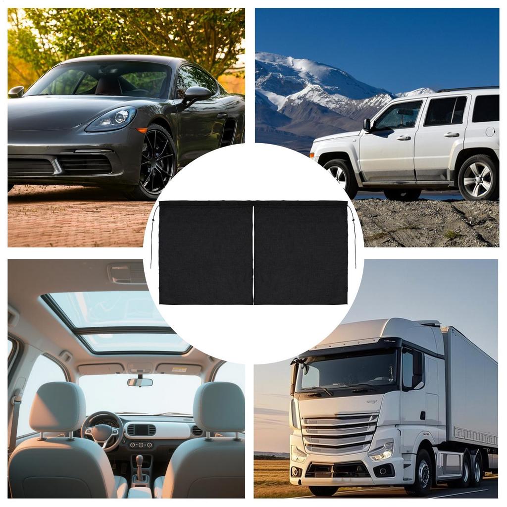 Privacy Car Curtains Car Window Sun Shades Screen Kit Cover Shade Protector Visor Shield For RV Camping Van Tent Sleeping Travel