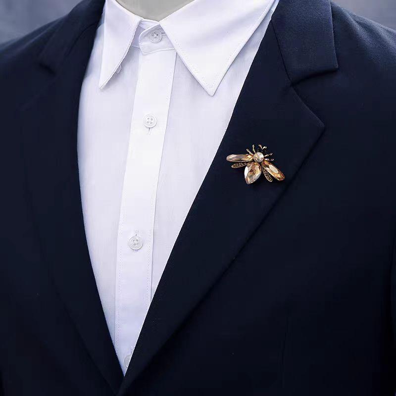 Creative Cute Honey Bee Brooch Fashion Rhinestone Women Vintage Enamel Animal Brooch