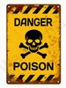 A Collection of Vintagestyle Industrial Warning Signs Echoing the Warnings of Hazards In the Retro Era