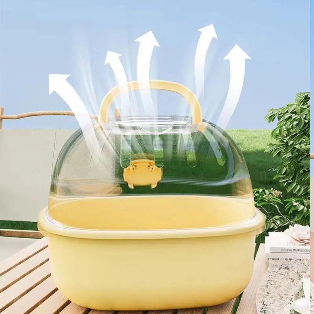 Handheld Chinchilla Outdoor Cage Portable Small Pet Carrying Box Clear Hamster Carry Case Ferrets