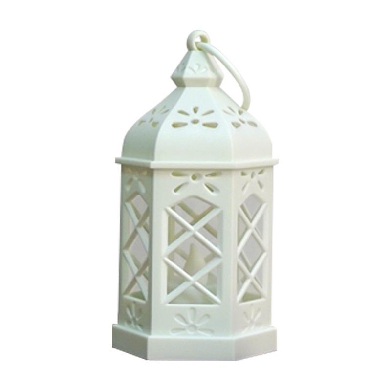 Retro Desktop Led Lamp, Creative Hexagonal Wind Lamp, Portable Candle & Horse Lamp, Atmosphere Decoration Gift