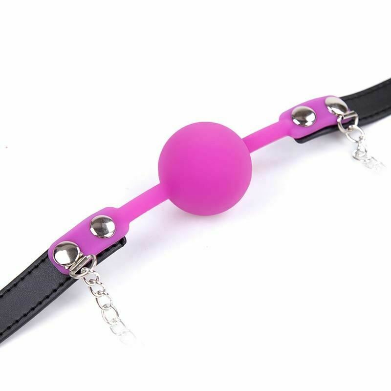Pink Ball Gag With Nipple Clamps Mouth  Fetish  Restraints Nipple & Clitoral Toys