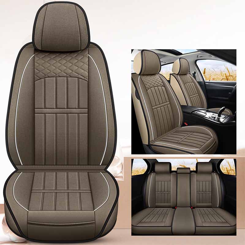 Full Envelope Car Seat Cover Breathable Seat Cover Linen Special Cushion Four Seasons Universal Seat Cushion
