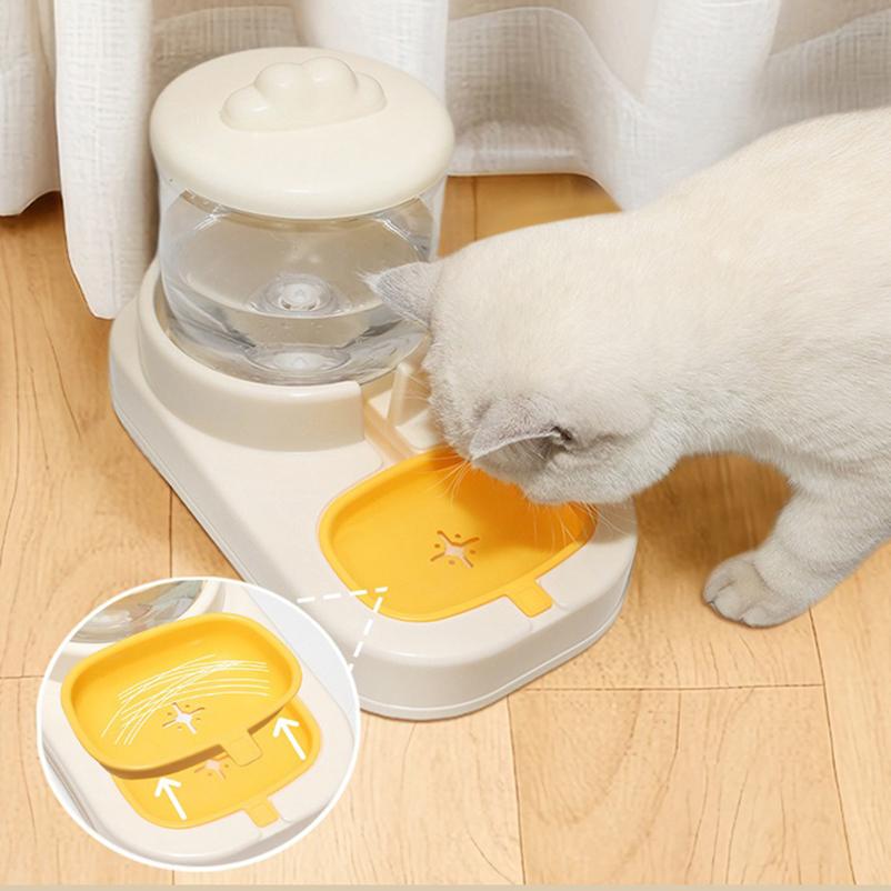 Nice Pet Cat Dog Drinking Fountain Cute Cat Automatic Feeder Water Feeding Water Dispenser Cat Food Bowl Rice Bowl
