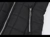 Women's Hooded Long Sleeve Zipper Jacket with Velvet Lining (Winter, Mid-Length, Style 9988)