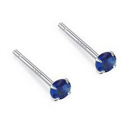 Beixi 925 Sterling Silver Four-Prong Women s Stud Earrings - Simple, Fashionable, Exquisite Jewelry Sterling Silver