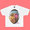 Allen Iverson AI Pink Star Boxy Shirt, übergroß, grafisch, T-Shirt, Streetwear,