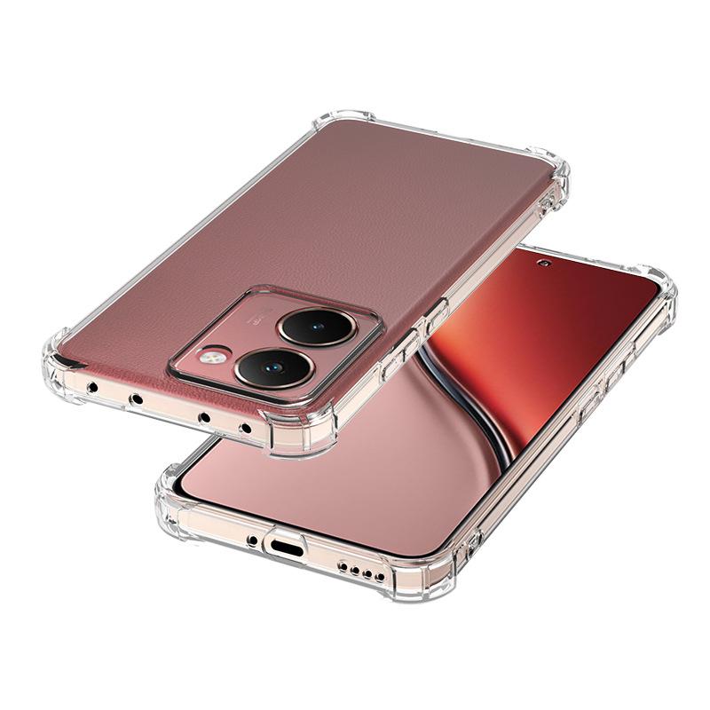 Applicable to OPPO A6X 4G/5G foreign version four corners anti-drop mobile phone case OPPO A3 5G transparent tpu soft case