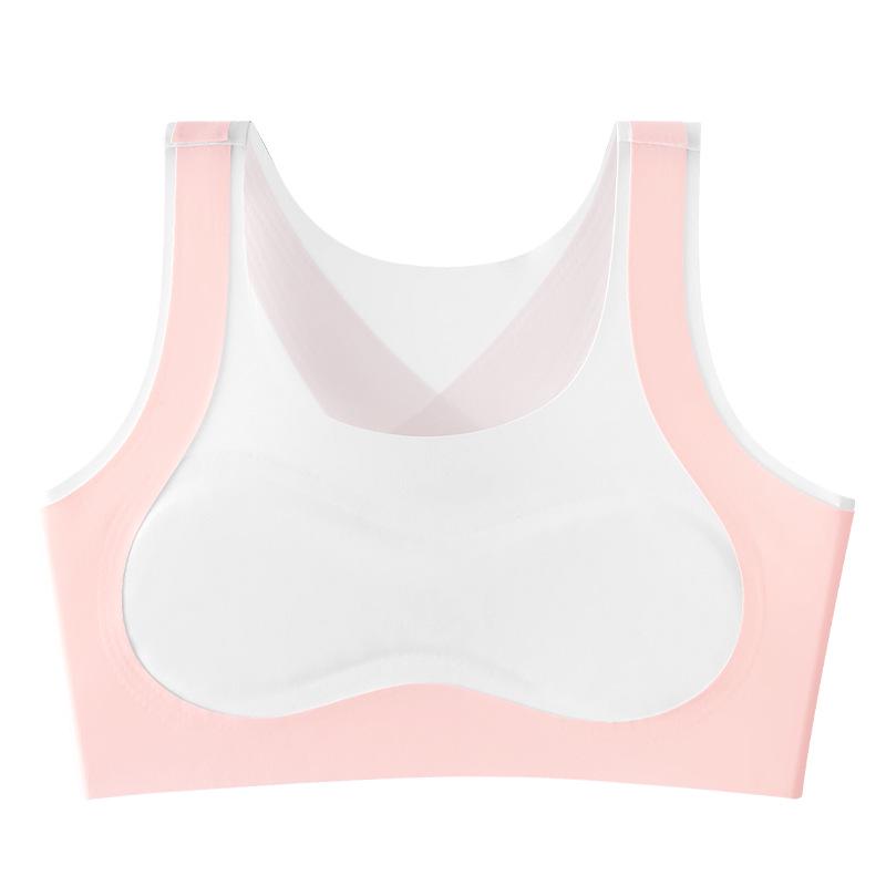 Seamless Shockproof Bra for Developing Girls: Anti-Hunchback and Anti-Indentation Sportswear for Junior and High School