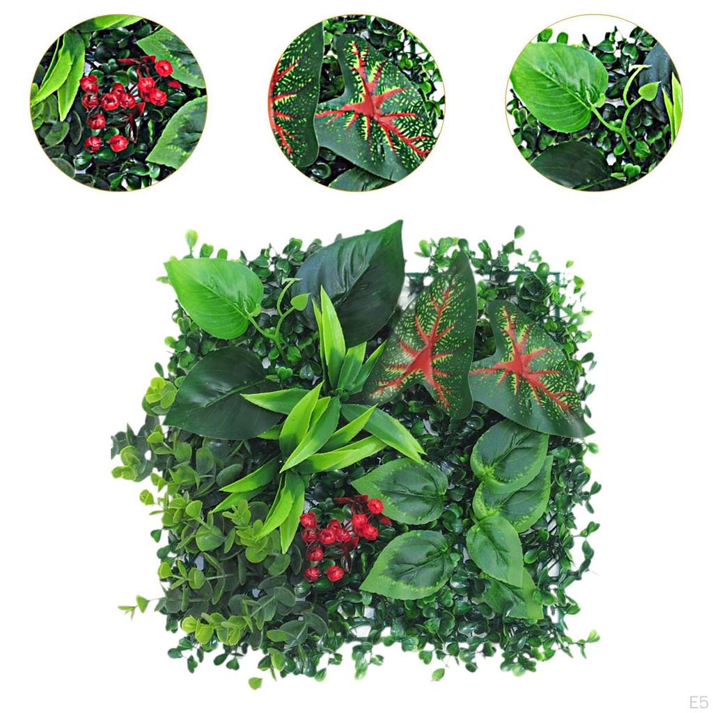 Pannello decorativo da parete verde - Fogliame realistico per casa e giardino