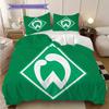 SV Werder Bremen Patroon Beddengoed Dekbed Set Dekbedovertrek Kussensloop Huisdecoratie Verjaardagscadeau (1 dekbedovertrek + 2 kussenslopen, zonder binnenkussen)
