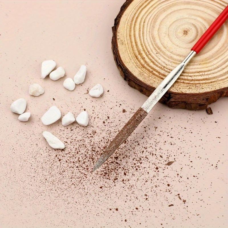 10Pcs Diamond Needle File Set 3x140mm Mini Needle File Kit For Stone Glass Metal Carving Craft Hand Tools Needle File Set
