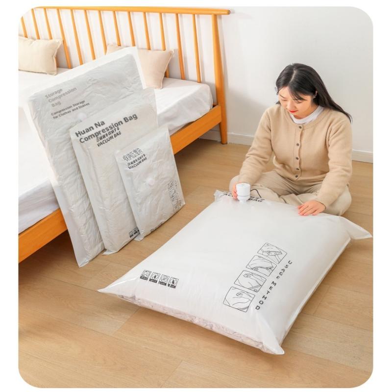 Vacuum Storage Bags Travel Reusable Organizers Vacuum Sealer Bags For Clothing Compressed With Pump