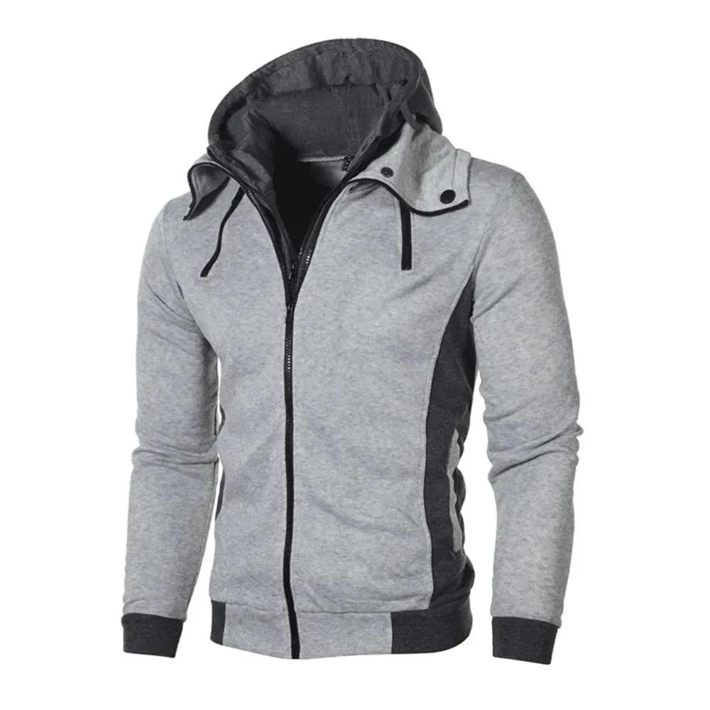 Men's Hoodies Outwear Autumn Thicken Fleece Male Heavyweight Hooded Jacket Warm Sweatshirt Coats Outdoor Jackets for Men