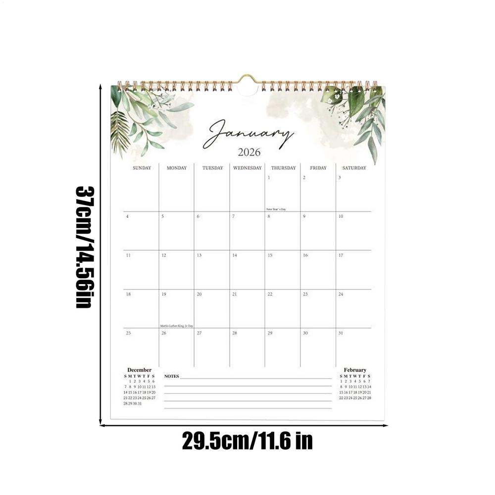 

Paper Wall Calendar 2026 Weekly Monthly Calendar Notepad Home Office Decoration New Year Gift for Daily Note Taking Planner