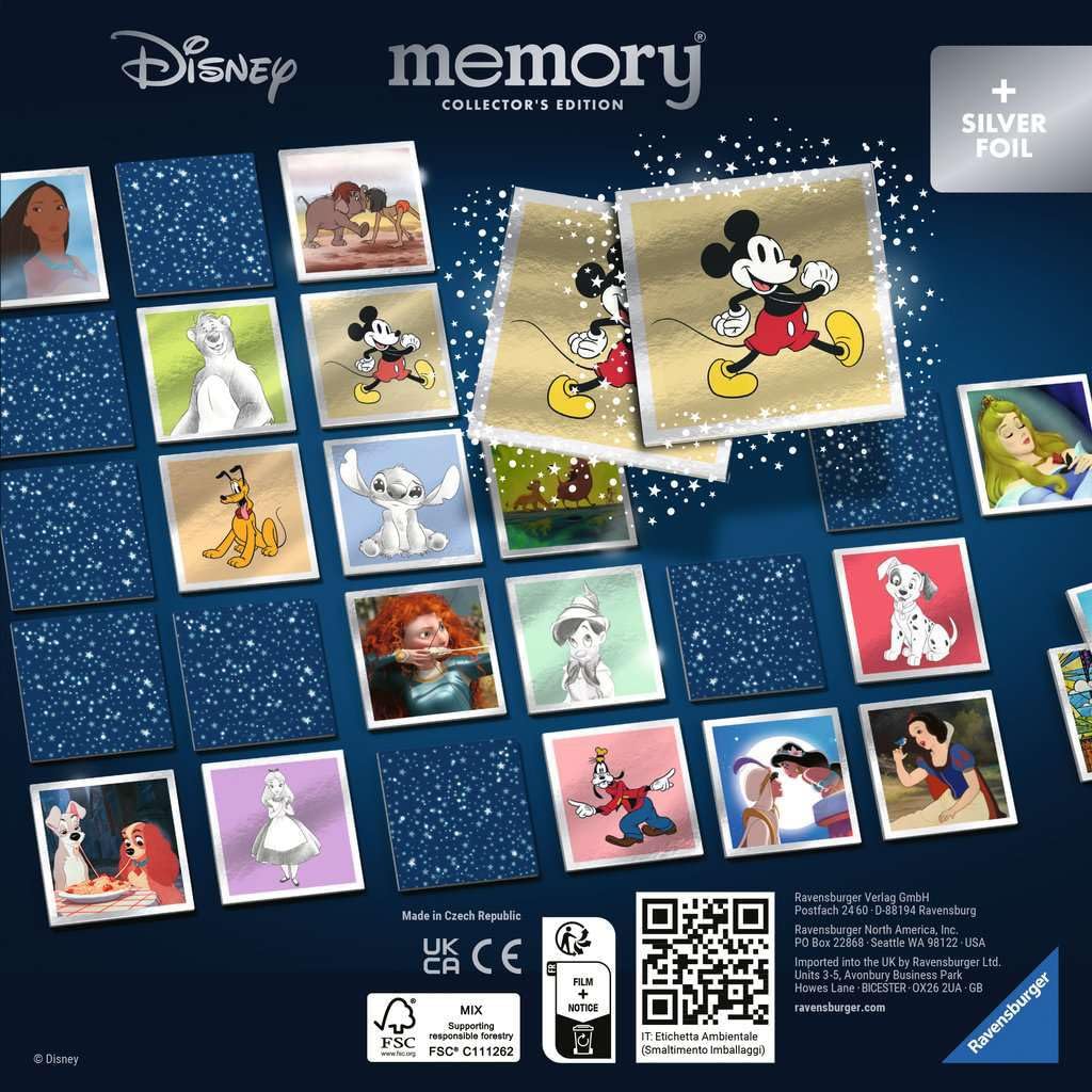 Ravensburger Disney Memory 27378 2 Training Ages 6 and Up Collector's (Memory Game)