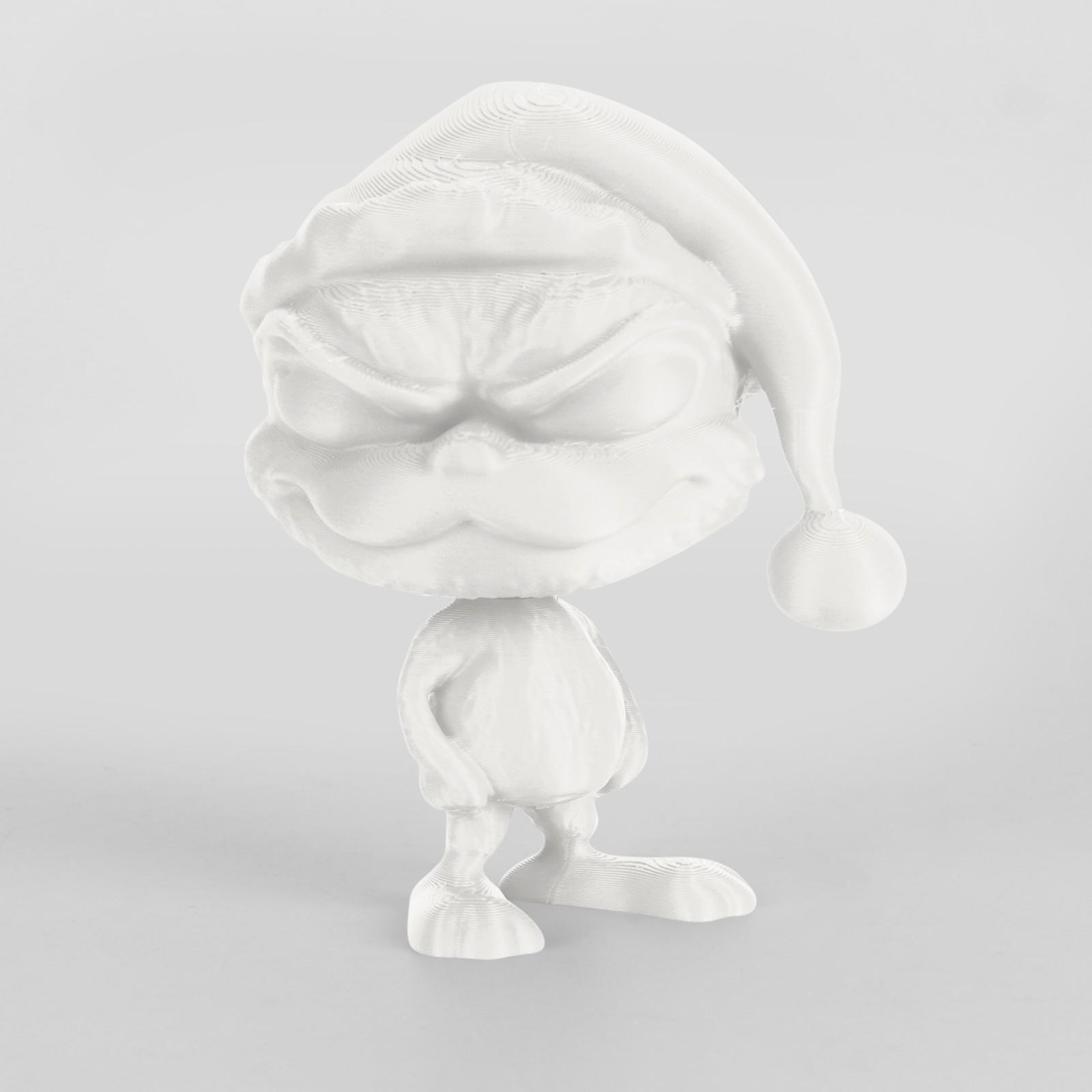 

Festive Holiday Red Figurine with Santa Hat Perfect Christmas Decor for Home and Office Collectible Gift белый