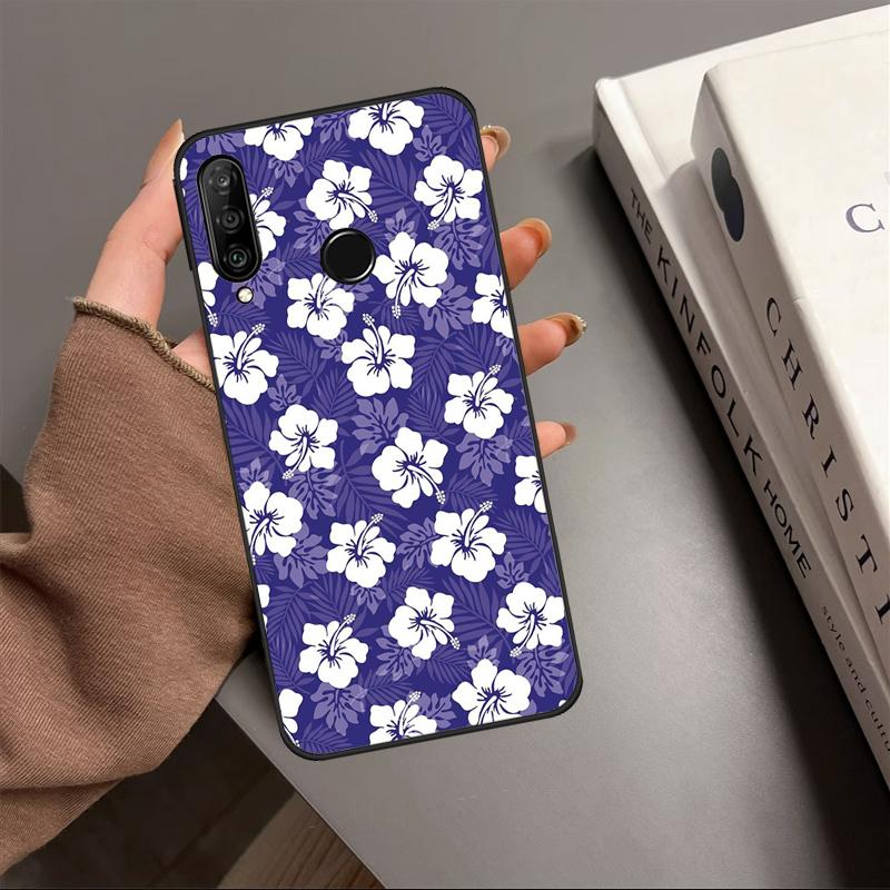 Hibiscus Flowers Floral Hybrid For Huawei P20 P40 Lite P60 P30 Pro Nova 5T 9 10 SE 12s 12i 11i Y90 Y70 Y60 Y61 Y91 Y72 Case