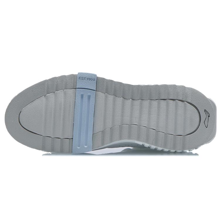 Li Ning NO.258 New Journey Non slip Lightweight Mid top Skateboard Shoes Women's Blue AGCR312-2