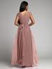 Cross-border 2023 V-Neck Waist-Cinching Sparkling Evening Gown with Slit
