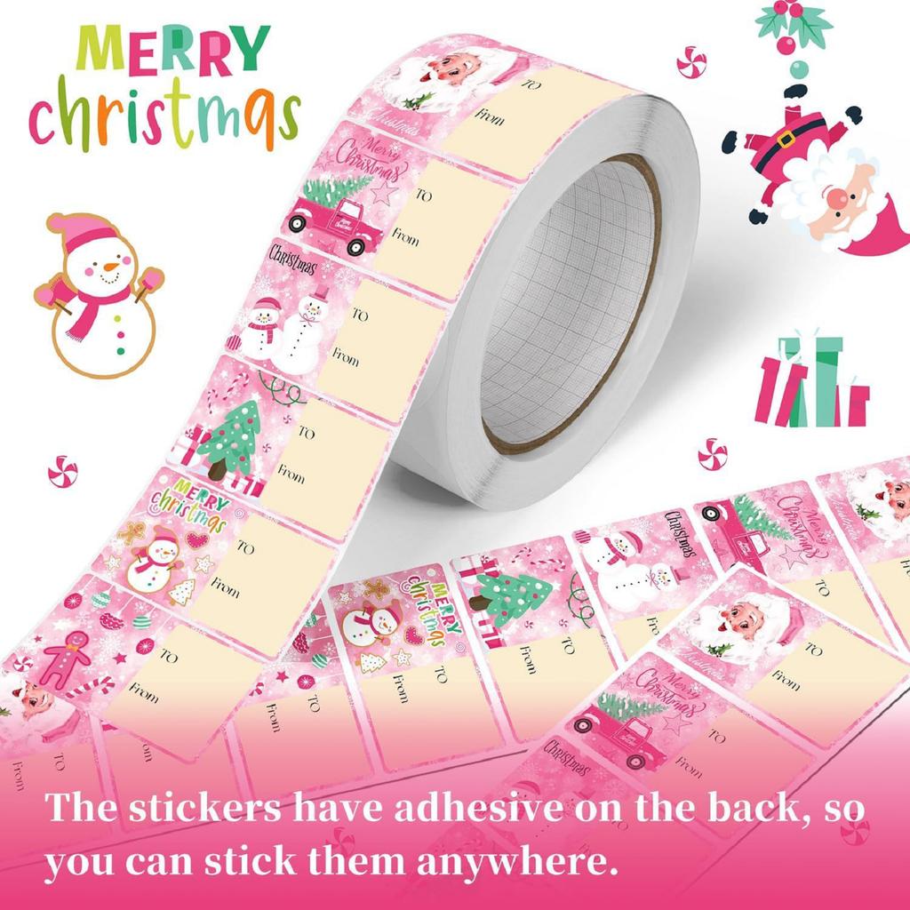 210 ks Vánočních jmenovek - Jmenovky na vánoční dárky - Pro ženy muže děti - Vánoční balicí papír - Vánoční dekorace -